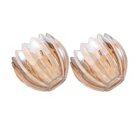 Gadpiparty Abat-jour en verre tulipe vintage 2 pièces pour lampes de table et appliques, diffusion douce de la lumière, design artistique pour salons et chambres, diamètre 12cm hauteur