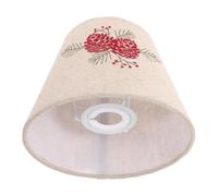 Gadpiparty Abat-jour Solide et Résistant Déformation en Tissu Brodé en Lin pour Lampe de Table avec base E27/e14 pour Études et Dortoirs