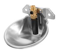 Gadpiparty Abreuvoir Automatique Inox pour Bovins et Animaux de Ferme Bol Eau sans Rouille Adapté Vaches Moutons Chevaux Chèvres et Chiens