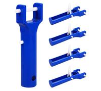 Gadpiparty Accessoire d'entretien de Piscine Camping 5pcs Poignée de Remplacement et Clips pour Poteau de Piscine, Outil Professionnel Polyvalent pour Nettoyage
