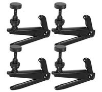 Gadpiparty Accessoires pour Violon 4pcs Ajusteurs de Corde en Laiton Noir 3/4-4/4, Réglage Précis et Installation Facile pour Violonistes