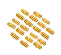Gadpiparty Adaptateur Coaxial de Type F pour Câble Antenne TV, Kit 20 Pièces, Connecteur D'extension Câble Coaxial, pour Installation Satellite et Réception TV, Compatible Usage Domestique,