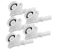 Gadpiparty Adaptateur De Raccord Rapide En Acier Pour Tuyau De Lavage Voiture Et Machine à Laver, Lot De 5 Connecteurs Universels 6 Mm, Compatible Robinet D’évier, Utilisation Jardin Cuisine