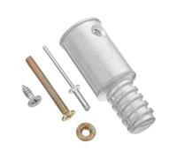 Gadpiparty Adaptateur Fileté de Manche à Balai en Métal pour Rallonge | Connexion Sûre, Installation Facile, Alliage D'aluminium et Acier Inoxydable, pour Manches Usés et Poteaux