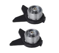Gadpiparty Adaptateur pour Réchaud de Camping Support Auto-verrouillant, Convertisseur de Cartouche de Gaz 2 Pièces, Compatible Brûleur Propane, Connecteur à Baïonnette vers Filetage