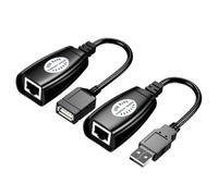 Gadpiparty Adaptateur USB Extension Rallonge Câble Réseau Ethernet Extender Femelle Portable Compatible Souris Clavier Imprimante USB pour Bureau Maison École