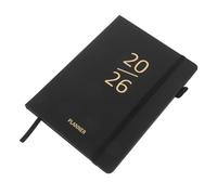 Gadpiparty Agenda Hebdomadaire avec Couverture Cuir Carnet Vertical Organisateur Portable pour Planification Travail Budget et Voyage Journal de Bord Mois