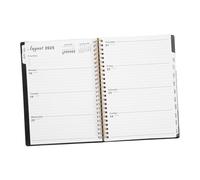 Gadpiparty Agenda Planificateur Hebdomadaire et avec Reliure Double Spirale Cahier Dorganisation Quotidienne pour et Objectifs Journal de Bord Compact et Épais