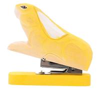 Gadpiparty Agrafeuse Bois Animal Miniature Agrafeuse Décorative Bois pour Bureau Design Original Animal pour Adultes Accessoire de Bureau Élégant et Pratique