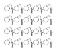 Gadpiparty Alliage de Zinc Porte-clés Argenté Statue Liberté 20 Pièces | Souvenir de Voyage, Pendentif Paquet et Paquet à Dos, Style Américain pour Célébrations du 4 Juillet