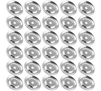 Gadpiparty Anneaux de Cymbales en Acier Inoxydable Argenté Lot de 50 Accessoires Essentiels Polyvalents pour Tambourin à Main pour Performances Musicales Variées
