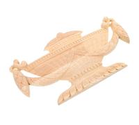 Gadpiparty Applique en Bois Sculpté Décoratif pour Meubles Moulure D’Angle 25 X 135 CM Motif Panier de Fleurs Transfert Décoratif pour Portes Armoires et Murs Style Campagne Bois