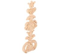 Gadpiparty Applique en Bois Sculpté pour de Meuble Décoration en Bois Sculpté Autocollant 25 X 8 Cm Style Baroque