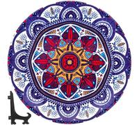 Gadpiparty Assiette Décorative en Céramique Bohème Mandala Murale | Objet Créatif, Beau Effet Décoratif, Surface Lisse et Sûre, Facile à Nettoyer, pour Restaurant et Réunion Familiale