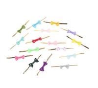 Gadpiparty Attaches de Fermeture en Polyester Torsadées pour Paquet, Nœuds Décoratifs Multicolores 100 Pièces, Liens pour Emballage de Bonbons, Cake Pops et Sachets Couleur Couleur Aléatoire