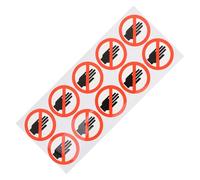 Gadpiparty Autocollant 1 Feuille Usage Polyvalent et Laboratoires en Usines D'étiquette de Sécurité Pvc Panneau de Sécurité Avertissement Ne Pas pour Machines et Murs