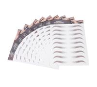 Gadpiparty Autocollants 9 Feuilles Réutilisables pour Sourcils 6d Effet Poils Marron, Tatouages Temporaires Imperméables Réalistes Maquillage Naturel
