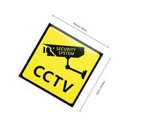 Gadpiparty Autocollants de Sécurité et Jaune Lot de 5 Adhérence Forte Couleurs pour pour Porte et Extérieur