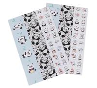 Gadpiparty Autocollants Décoratifs pour Stylet de Première Génération, Style Cartoon Panda, Autocollants Amovibles Colorés, Protection Écran et Décoration Tactile, Lot de 2 Pièces