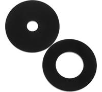 Gadpiparty Bague D'insertion Double Trou pour Table de Défonceuse en Plastique Noir, Lot de 2 Pièces, Accessoire pour Machine à Découper, Plaque D'insertion pour Scie Circulaire de Table,