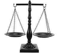 Gadpiparty Balance de la Justice en Fer - Balance décorative rétro pour Cabinet d'avocat - Vintage pour la Maison - Présentoir à Bijoux de Bureau - Pièce maîtresse de la Justice
