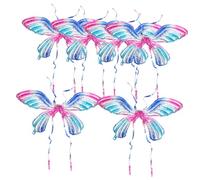 Gadpiparty Ballon Aile Film Aluminium Format Décoration Fée pour Fête Accessoire Cosplay pour Anniversaire et Festivals avec Mini Pompe Couleur Aléatoire Couleur Aléatoire
