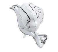 Gadpiparty Ballon Colombe en Aluminium 4d Blanc, Décoration Fête Mariage, Ballon Pigeon Résistant Réutilisable, Accessoire Photobooth Ambiance Romantique, Fournitures de Fête