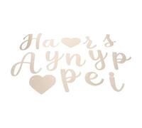 Gadpiparty Bannière Décoration Rapide de Mariage en Papier Or Joyeux Anniversaire Pré-cordée Élégante et Romantique Lors D' pour anniversaires de Mariage