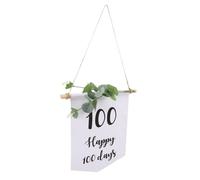 Gadpiparty Bannière Suspendue en Tissu Oxford Épais pour Fête Bébé 100 Jours - Décoration Suspendue Cent Jours - Fournitures de Fête Garçon et Filles - Décor Joyeux Anniversaire Bébé