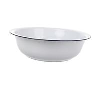 Gadpiparty Bassin Émaillé Vintage Cuvette Ronde Multifonction pour Lavage Légumes Mélange et Service Design Rétro Matériau Émail Résistant Haute Température Petite