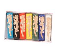 Gadpiparty Bâtonnets D'encre Chinois Traditionnels 7 Couleurs, Ensemble Créatif Pour Calligraphie Et Peinture, Artisans, Motifs Dragons, Usage Artistique, École, Matin Et Soir
