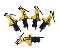 Gadpiparty Becs Verseurs avec Bouchon Anti-fuite Lot de 5 Huile D'olive en Plastique Faciles à Utiliser et Transporter, pour Party Réutilisable