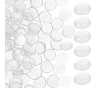 Gadpiparty Billes de Verre Transparentes pour Cheminée et Aquarium Décorations Résistantes Feu pour Jardin Fontaines et Plantes