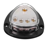 Gadpiparty Bloc de Distribution Audio Voiture Voies avec Boîtier Argenté Répartiteur Puissance Ampli Auto Compact pour Système Audio Multicanal