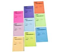 Gadpiparty Bloc Notes Adhésifs Multi Fonctions Ensemble de Couleurs Fluorescentes Autocollants Pratiques pour Bureau Maison et Utilisation Quotidienne Notes Repositionnables pour Vos Tâches