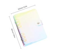 Gadpiparty Bloc-notes de budget à feuilles mobiles en PVC avec couleurs assorties, planificateur de trésorerie pratique pour gérer le budget et stocker des cartes d'identité ou de visite, pour le