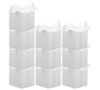 Gadpiparty Boîte à Bonbons en Papier Blanc Dégradable pour Mariage, Lot de 50 Pièces Carrées Style Européen, pour Décoration de Table et Fête Plusieurs styles