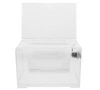 Gadpiparty Boîte à Suggestions Transparente avec Serrure Urne Acrylique Sécurisée pour Vote Dons Collecte et Commentaires Boîte Polyvalente Résistante et Facile à Nettoyer