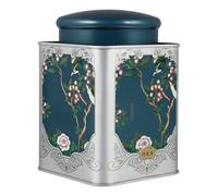 Gadpiparty Boîte à Thé Hermétique Carrée Étain Bleu pour Rangement de Thé Vrac Café Bonbons et Snacks Conteneur de Stockage Multifonction pour Maison