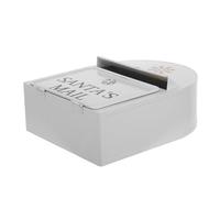 Gadpiparty Boîte aux Lettres Murale Vintage en Fer Blanc, Mini Format 25x19,5x8 Cm, Verrouillable et Résistante aux Intempéries, Boîte Décorative Extérieure pour Courrier et Journaux,