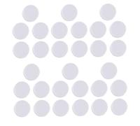 Gadpiparty Boîte De 50 Pièces hochet boule d'insertion de bruiteur insert de hochet bébé hochets inserts de boules de hochet Plastique blanche