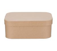 Gadpiparty Boîte de rangement créative pour thé et pour une esthétique élégante, papier rond kaki avec un grand espace de rangement, design simple mais sophistiqué et artisanat