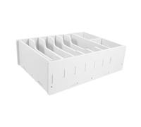 Gadpiparty Boîte de Rangement Monnaie et Billets Compartiments Organisateur de Bureau Portable pour Billets et Documents Rangement Pratique pour Caisse et Finances