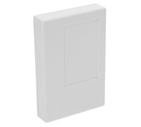 Gadpiparty Boîte de Rangement Portable et Dimensions 138×91×25 Mm avec Compartiment Secret en Abs et Argenté, Design Discret Boîte de Projet Électrique Cachée pour Objets Personnels