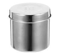 Gadpiparty Boîte en Acier Inoxydable Argentée pour Boules de Coton Étanchéité, Rangement Multifonctionnel pour Usage Professionnel en Salons de Beauté