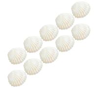 Gadpiparty Boîtes à Bonbons de Coquillage Blanc, Lot de 10, Plastique Finition sous Vide, Portable et Éclat Solide pour Fêtes de Mariage et Plage
