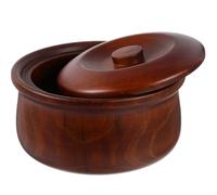 Gadpiparty Bol à Collations en Bois avec Couvercle Léger et Facile à Nettoyer, pour Desserts et Snacks à Domicile Magasin