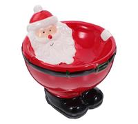 Gadpiparty Bol Céramique Père Noël pour Noël Bol Décoratif pour Bonbons Fruits et Desserts Plateau Apéritif Polyvalent pour Maison Bureau
