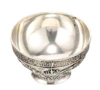 Gadpiparty Bol Offrande Blanc à Motif Dragon et Phoenix Bol Sacrificiel Religieux Multifonction pour Offrandes et Eau Décoration Culturelle Orientale pour Maison Bureau et Yoga