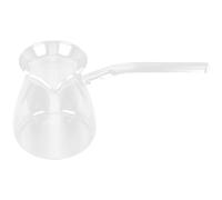 Gadpiparty Bouilloire en Verre Transparente Poignée Épaisse Anti-Brûlure 450 Ml pour Maison Infusion de Thé et Tisane Compatible Plaques à Induction